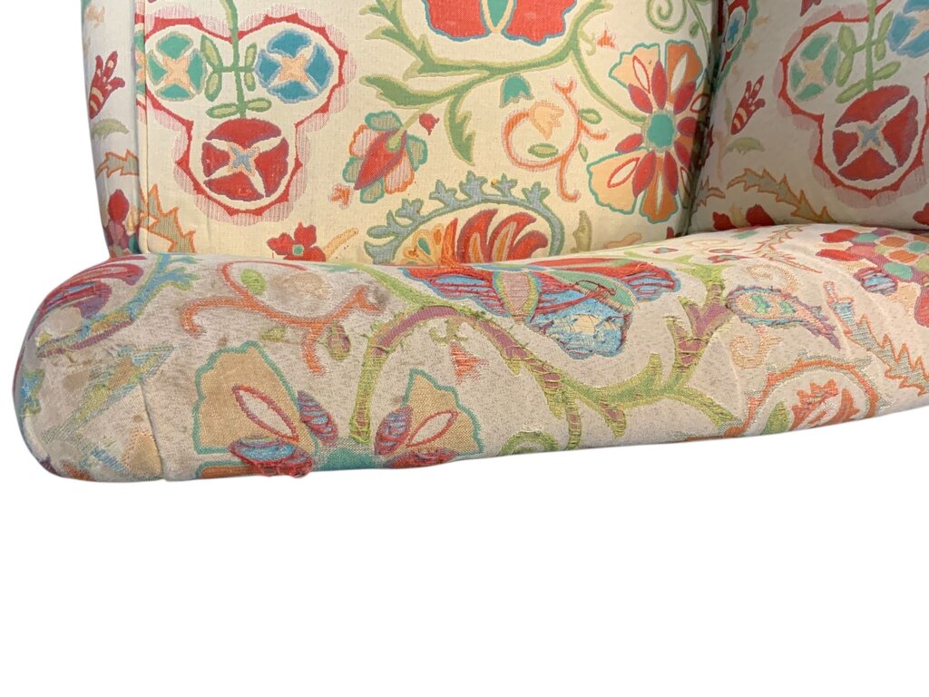 Pair Of Floral Upholstered Chairs