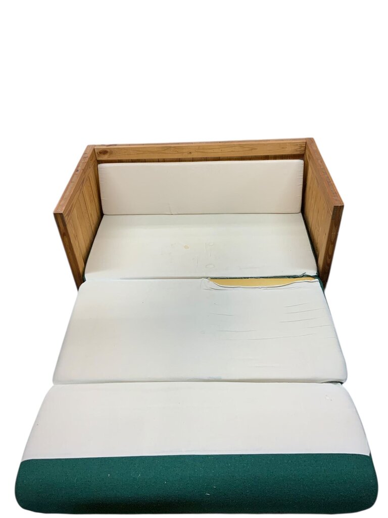 This End Up Green Upholstered Couch