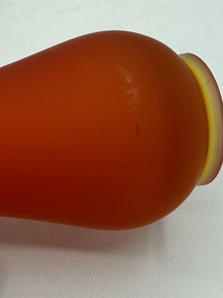 MCM Swung Glass Vase 11” Flame Orange /ro