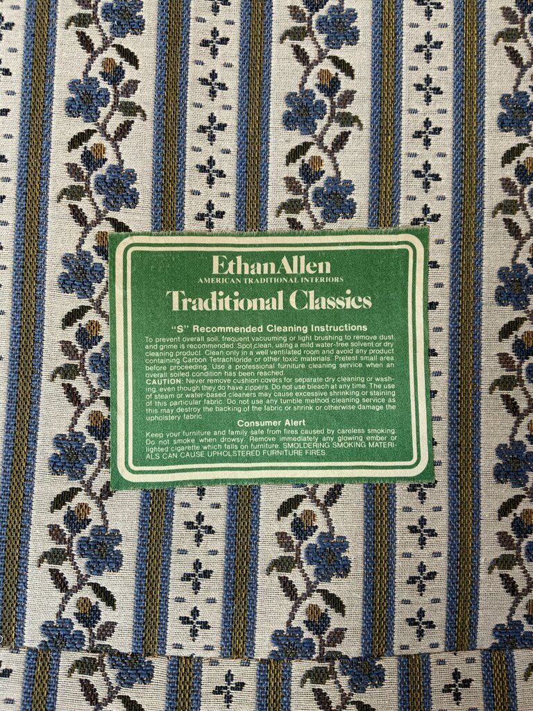 Ethan Allen Blue Floral Couch