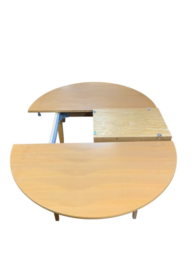 Round Danish Built In Leaf's Table No Chairs