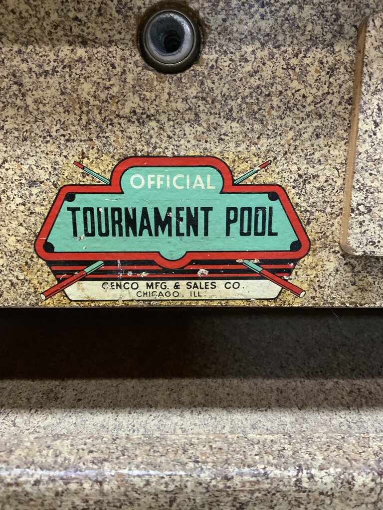 Chicago Genco Tournament Bumper Pool Table