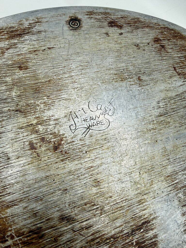 VTG Art Cast Heavy Ware Large Oval Dutch Oven /rw