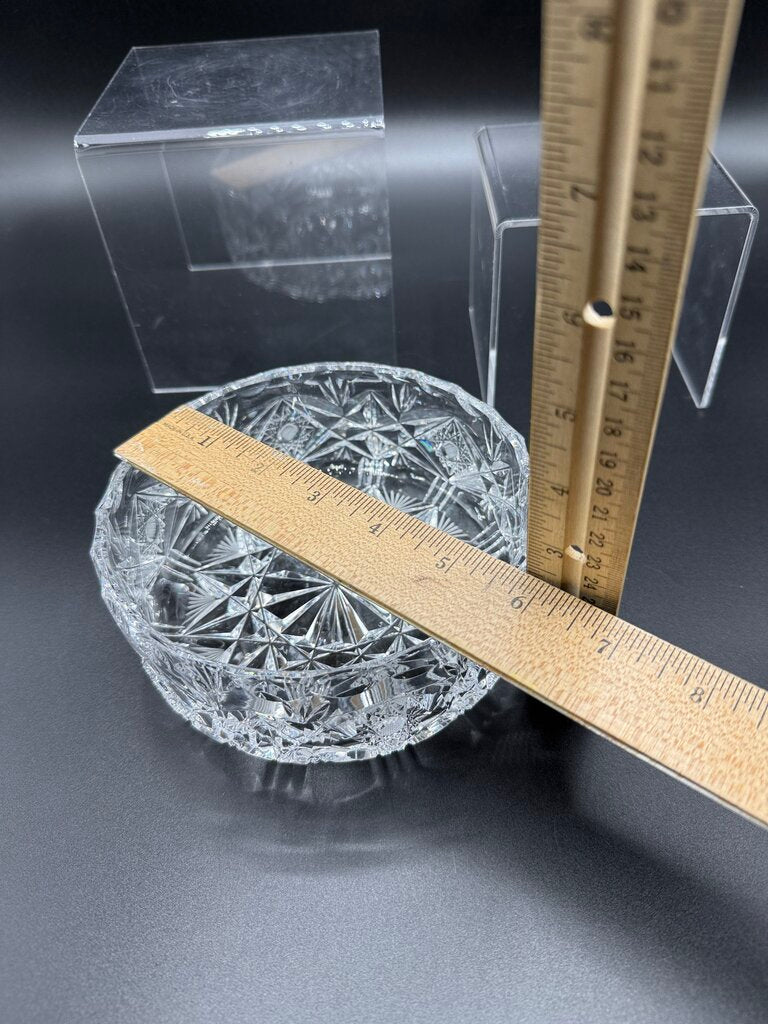 Set of 3 VTG Brilliant Cut Crystal Nesting Bowls /ro