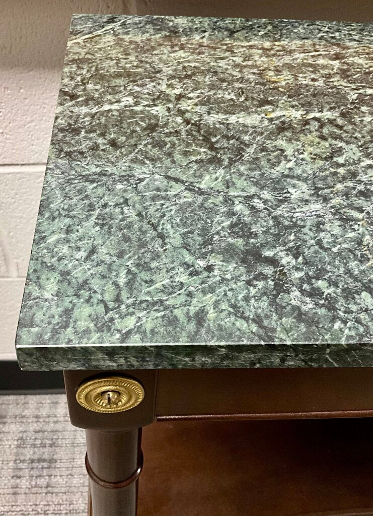 Neoclassical Marble Top Console Table