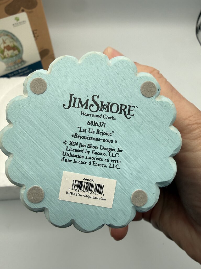 Jim Shore "Let us Rejoice" Easter Egg Figurine #6016371 /rw