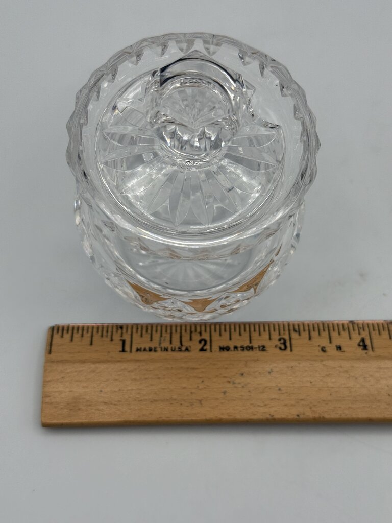 Waterford Crystal Sugar/Condiment Bowl W/lid Ireland /roh