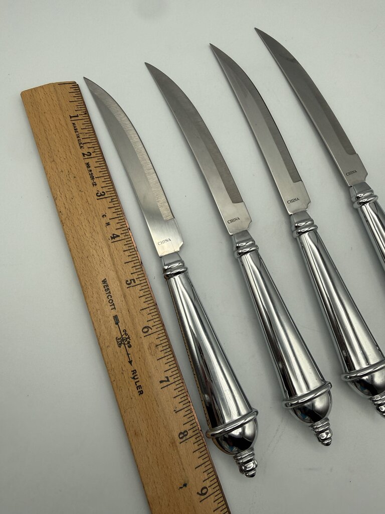 Towle Silver Smiths StainlessSteel Set of 4 Quality Steak Knives /ro