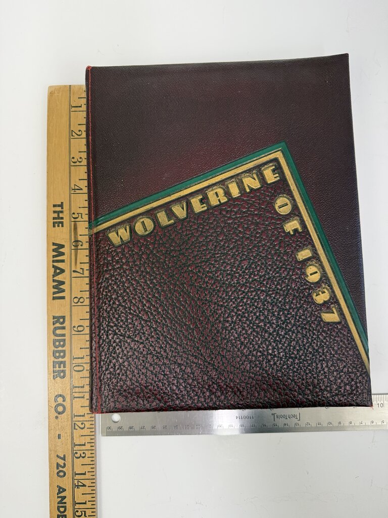 Vintage Michigan State College Wolverine of 1937 Yearbook /rb