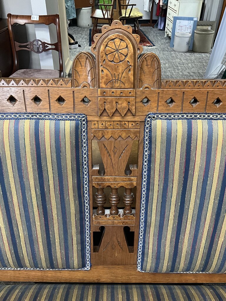 Eastlake Styled Carved Settee