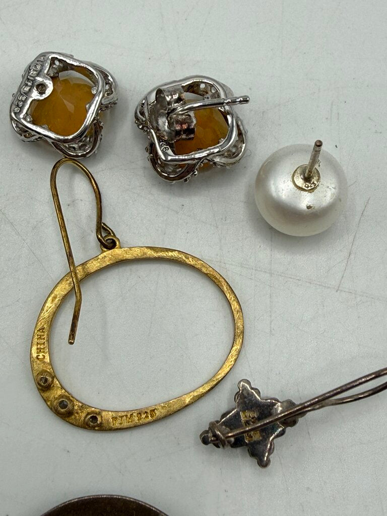 Estate Sterling Silver Scrap Jewelry /ro
