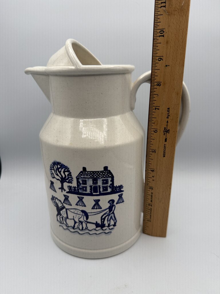 Metlox Poppytrail Homestead Provincial Blue Water/Milk Pitcher /roh
