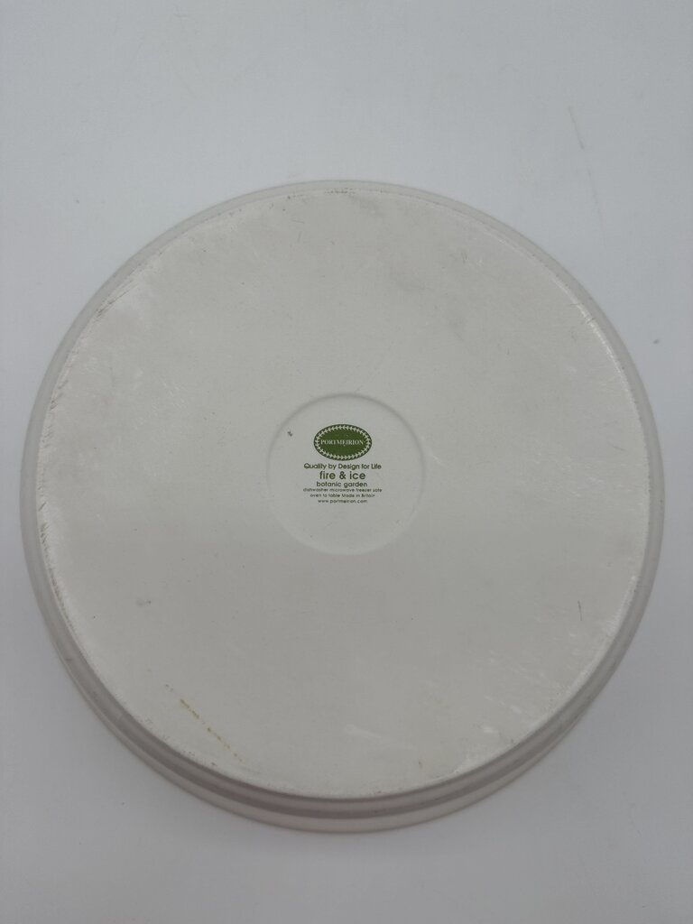 Portmeirion Botanic Garden Fire & Ice Clematis Flower Serving Bowl 10” diam /rb