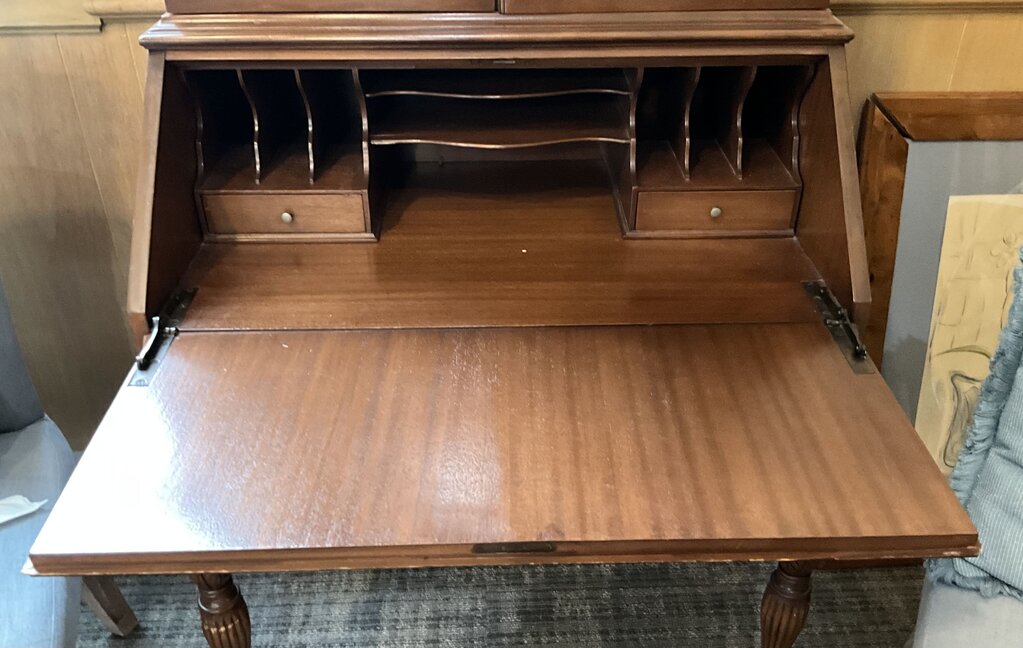 Berkley & Gay Mahogany Secretary Hutch