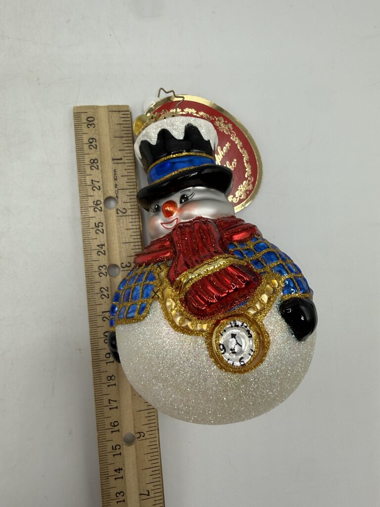 Christopher Radko Jolly All A-Round Snowman Ornament /ro