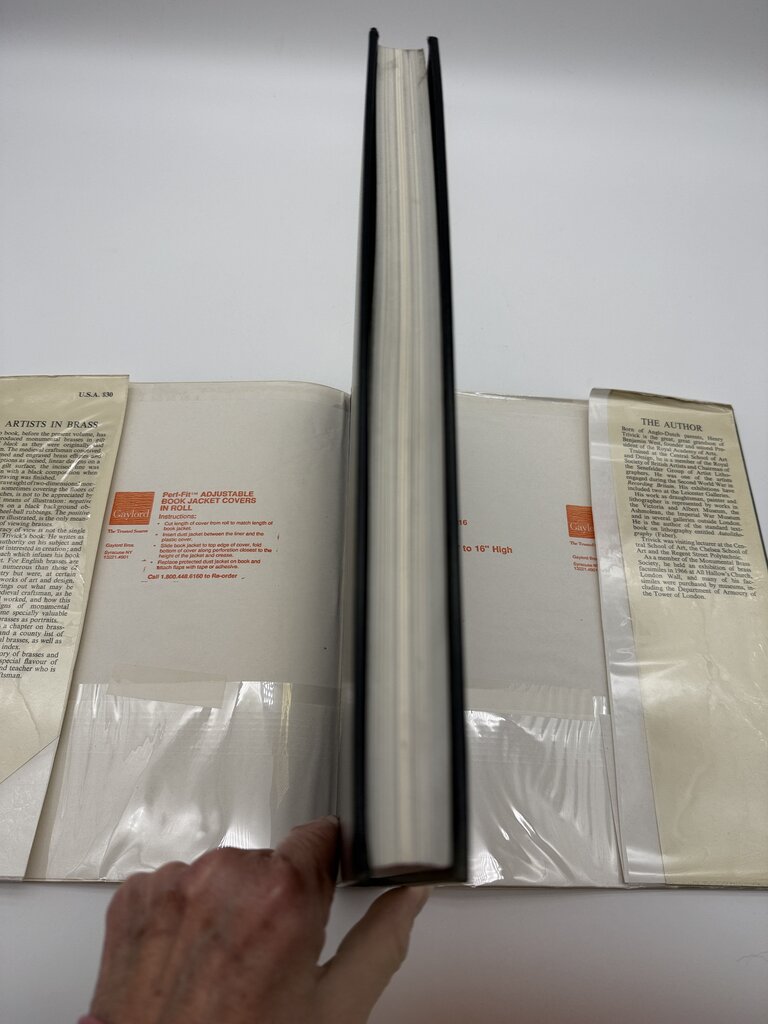 The Craft and Design of Monumental Brasses by Henry Trivick Slipcovered /ro