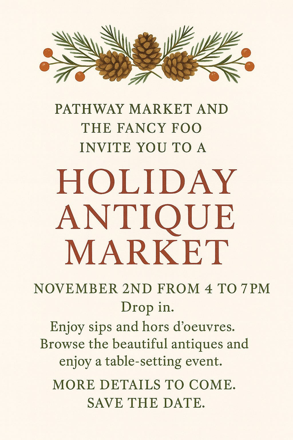 Holiday Antique Market Tickets