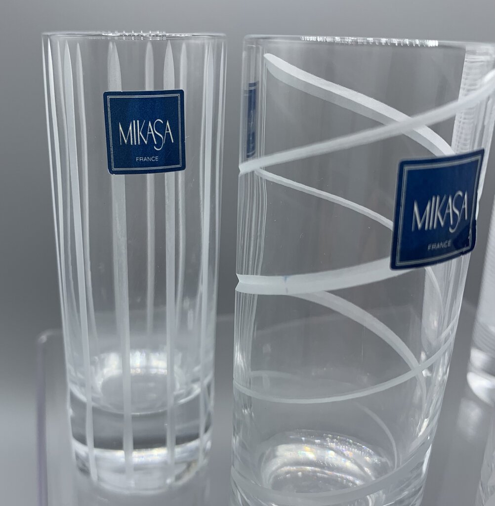 Mikasa “Cheers” Etched Shot Glasses Set/5 /hg