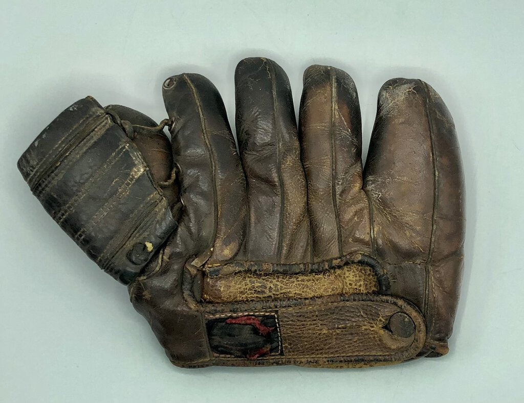 1940s Rawlings G600 Leather Baseball Glove Lefty Left Hand Floating He Pathway Market