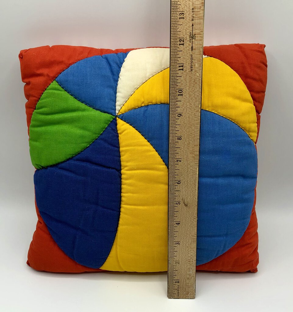 Set of 2 Vintage Prime Color Children’s Pillows /b