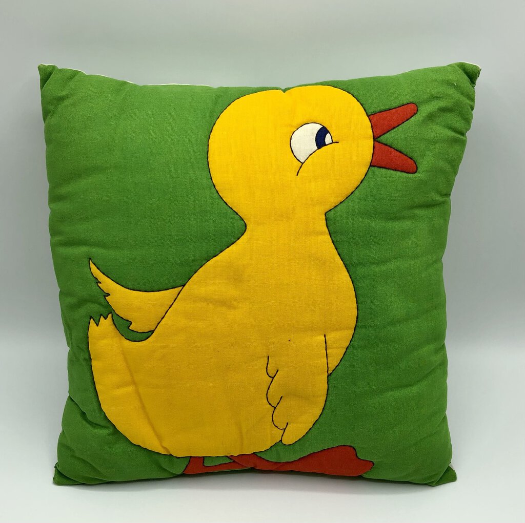 Set of 2 Vintage Prime Color Children’s Pillows /b