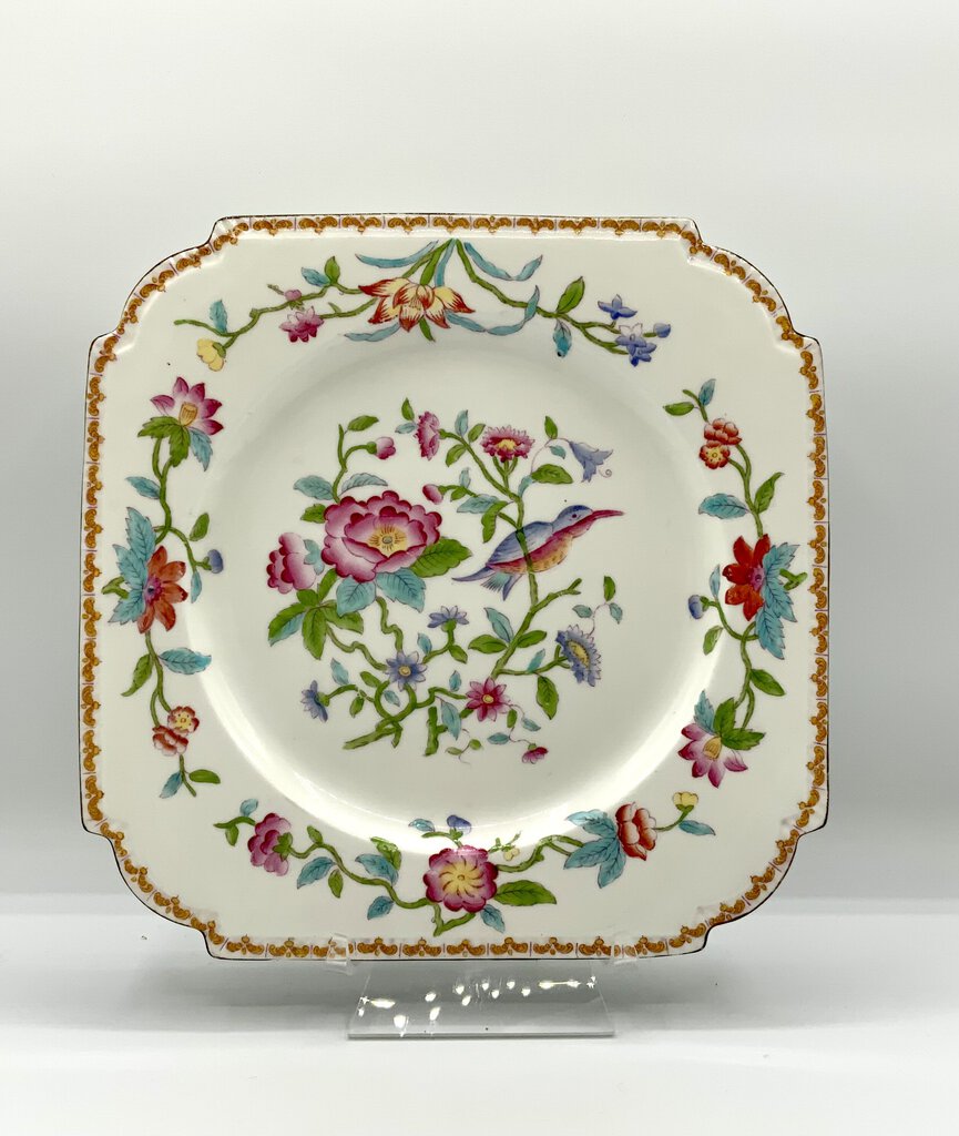 Pembroke Square Luncheon Plate (gold trim) by John Aynsley /ah