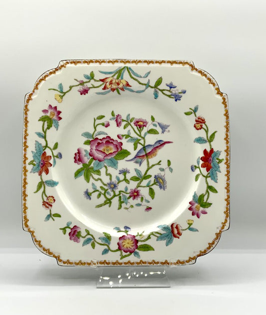 Pembroke Square Luncheon Plate (gold trim) by John Aynsley /ah