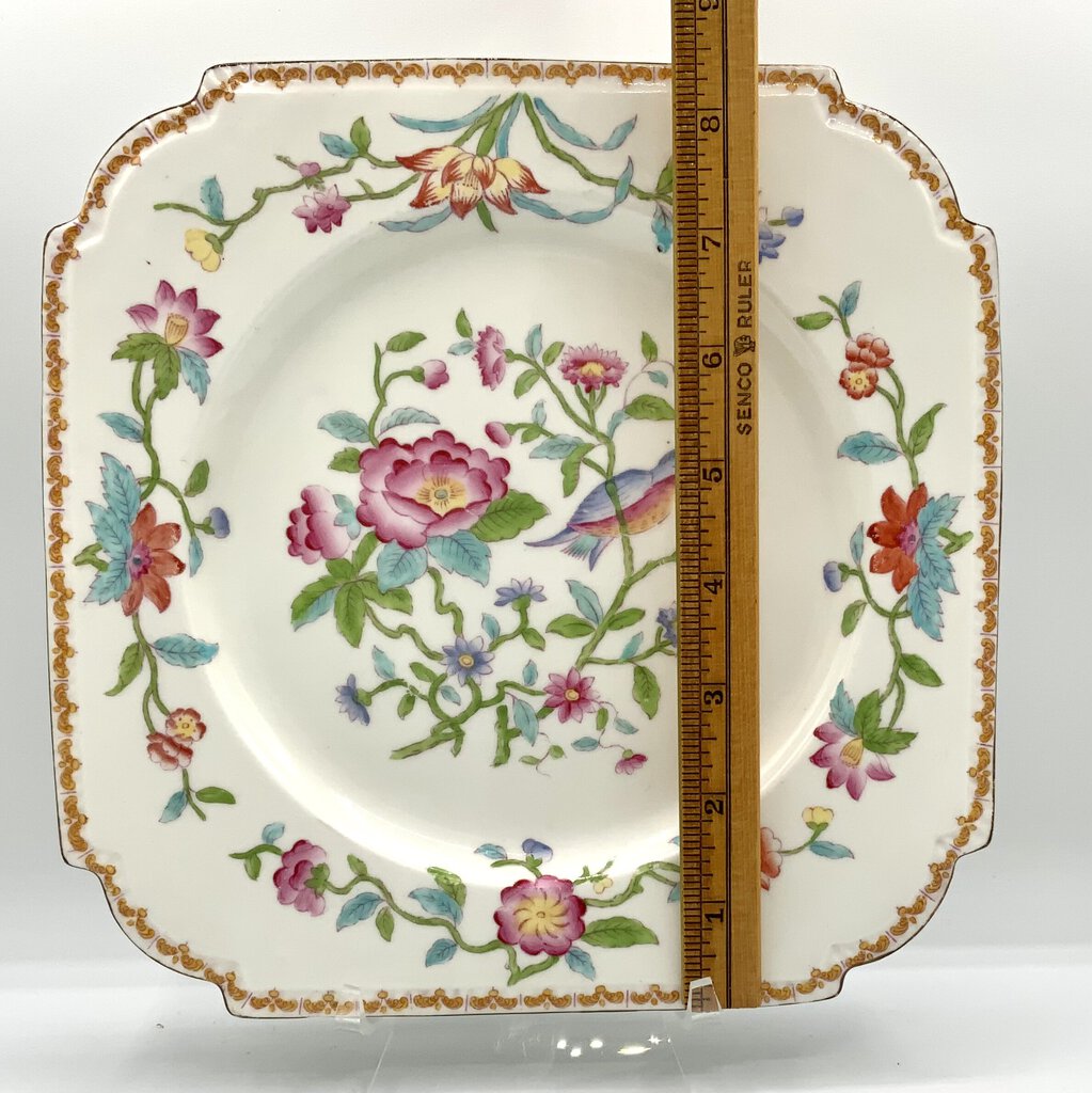 Pembroke Square Luncheon Plate (gold trim) by John Aynsley /ah