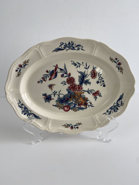 Wedgwood Williamsburg Potpourri NK510 Oval Serving Platter 15 3/4” /rb