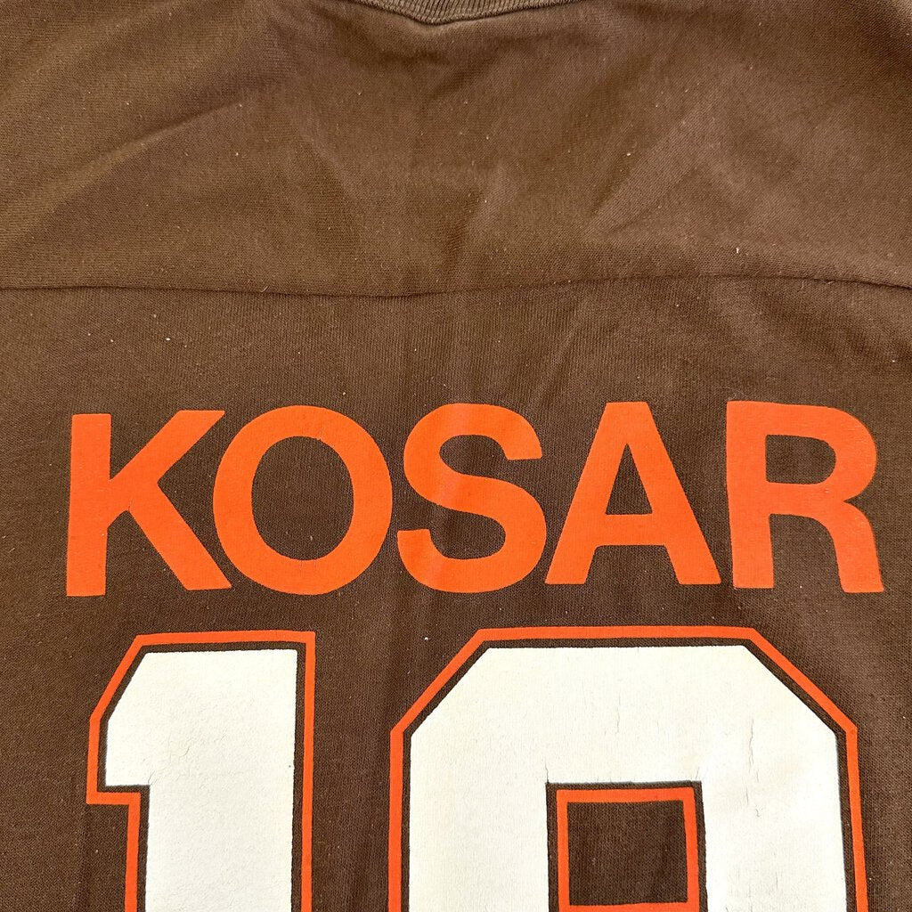 Vintage 80s NFL Cleveland Browns #19 Bernie Kosar Childs T Shirt Jersey XL /cb