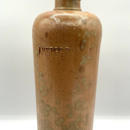 Antique Dutch Erven Lucas 1 L Stoneware Bottle /ah