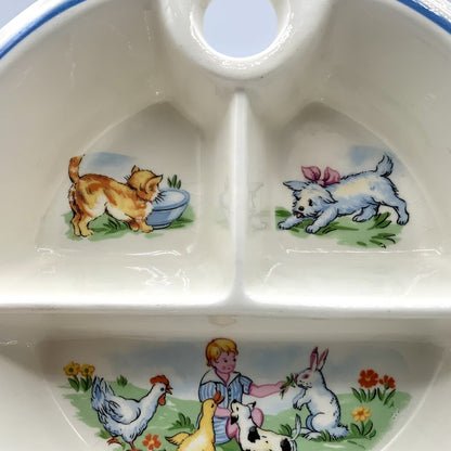 Vintage Baby Food Warming Dish /ah