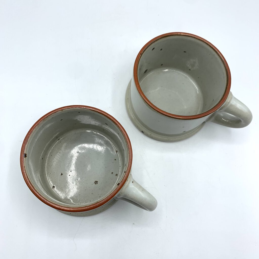 hge/Vintage DANSK BLT Ruststone Mugs Set of 2, Niels Refsgaard Design