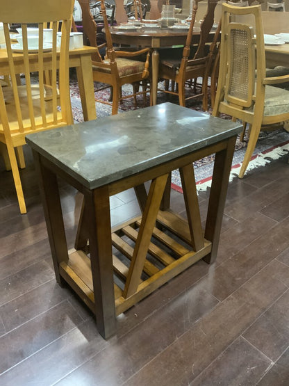 Mission Furniture Stone Top End Table