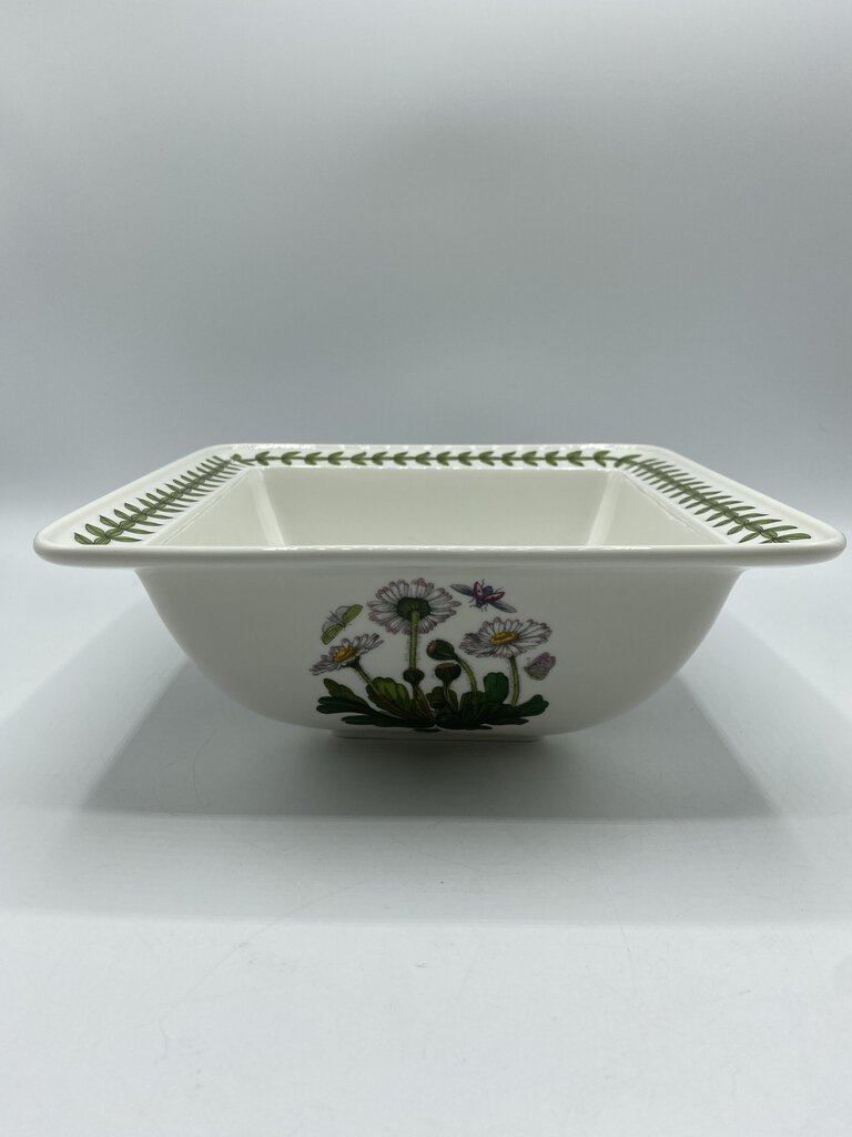 Portmeirion Botanic Garden 8” Square Salad Serving Bowl /rb