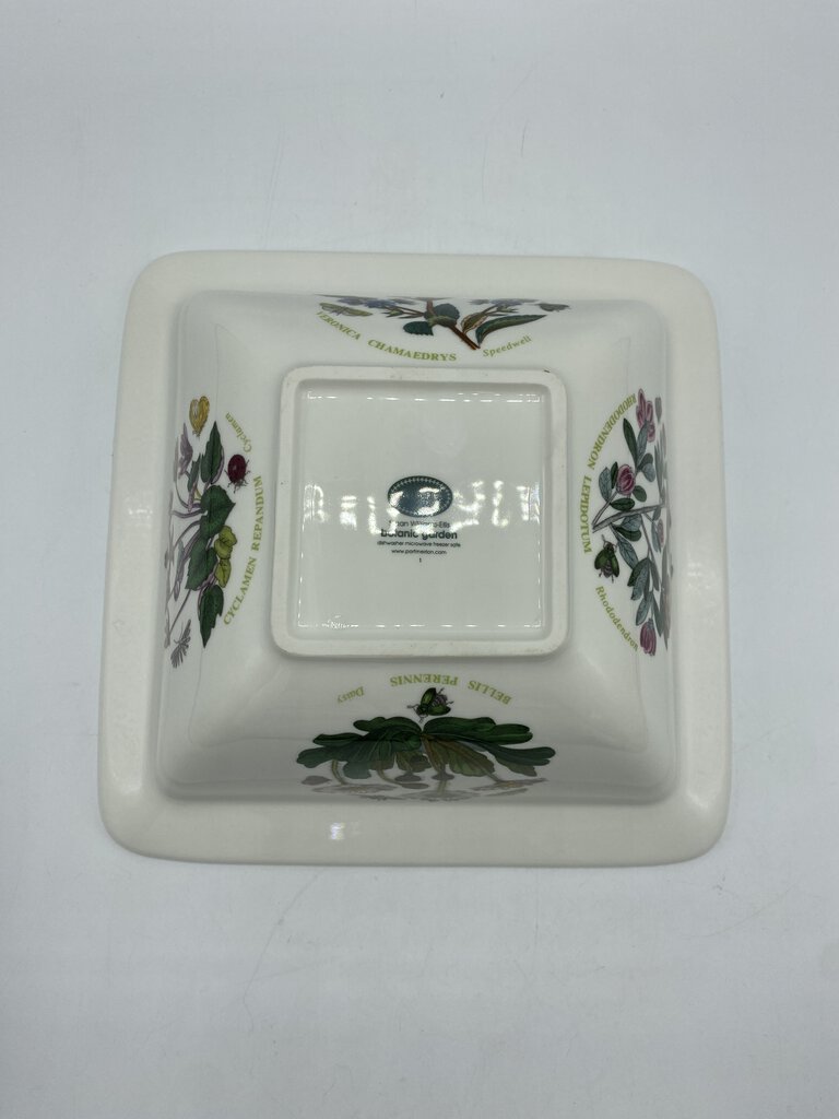 Portmeirion Botanic Garden 8” Square Salad Serving Bowl /rb