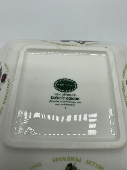 Portmeirion Botanic Garden 8” Square Salad Serving Bowl /rb