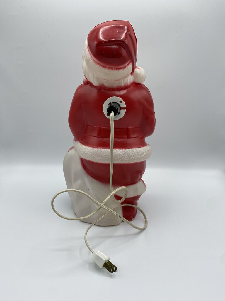 Blown Mold Santa Empire Plastic Corp.13” Lightup Holiday Swag /rb