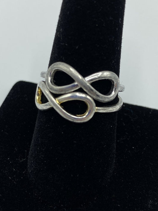 2 - Sterling Silver 4 grams Infinity Ring size 9 /ro