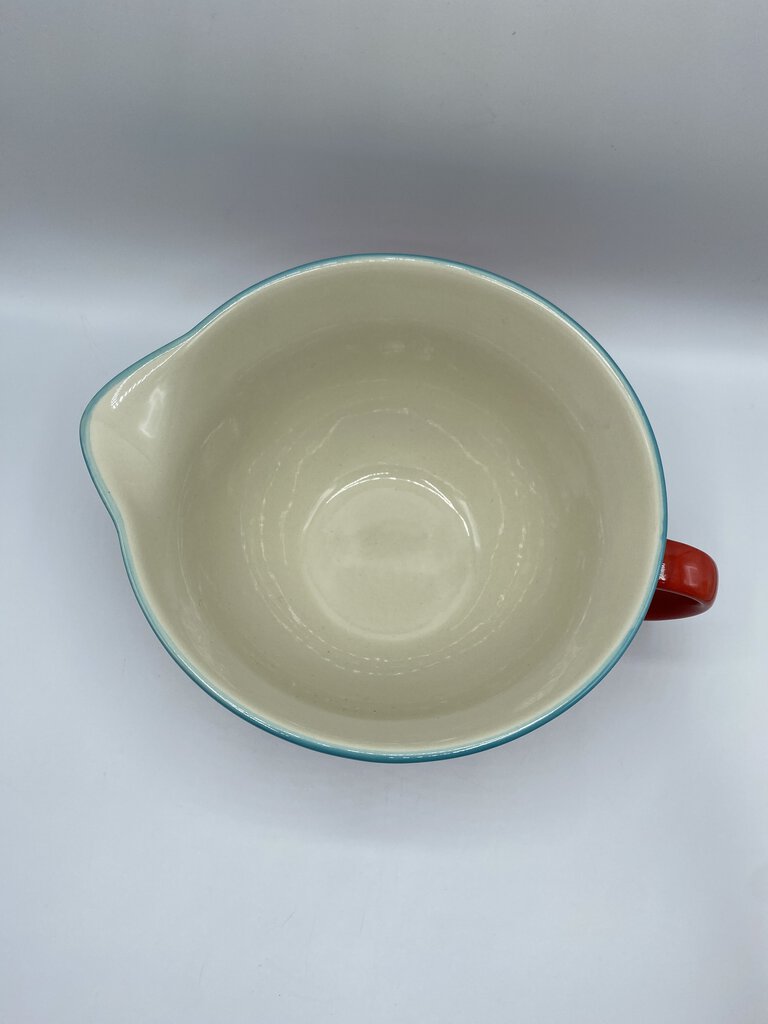 The Pioneer Woman Stoneware Batter Bowl Polka Dot Red 2.83 Quart NWT /rw