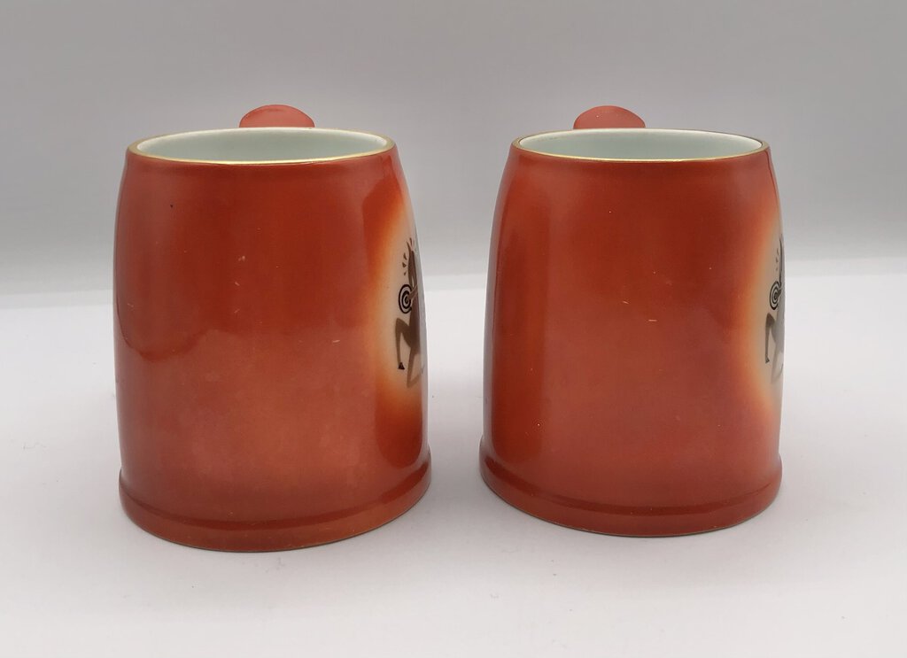 Unique Fukagama Arita Ware Porcelain Mug Set of 2 /b