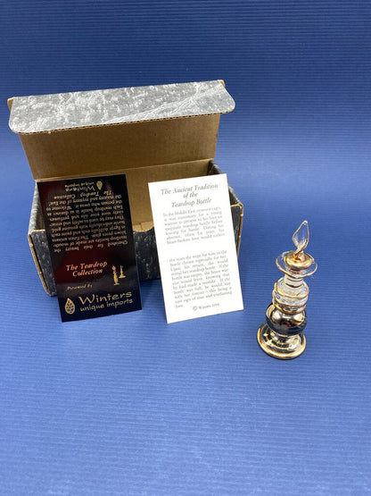 Winter Unique Imports from the Teardrop Collection mini Perfume Bottle in Box /ro