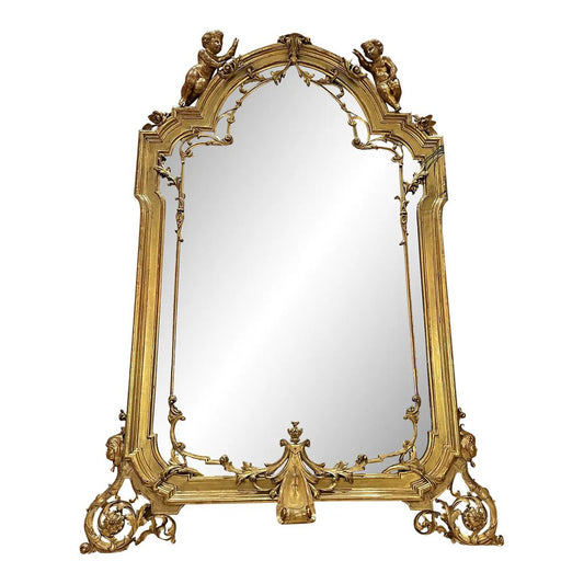 Vintage Antique Louis XV-style Giltwood Mirror