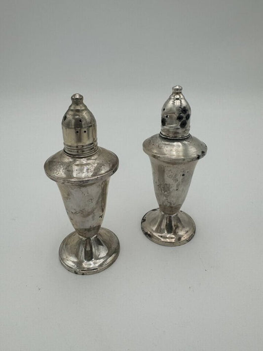 Antique Duchin Weighted Sterling Salt and Pepper Shakers