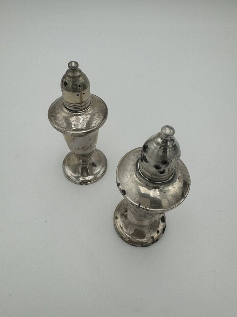 Antique Duchin Weighted Sterling Salt and Pepper Shakers