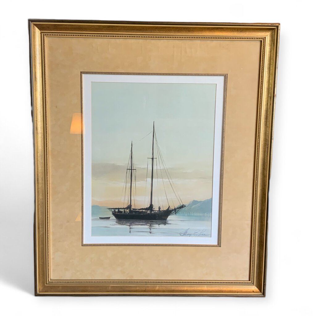 Sailboat Framed Print By George E. Lee