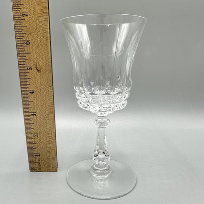 Vintage Val St Lambert GLENDALE Crystal 6 3/4” Water Goblet Signed /cb