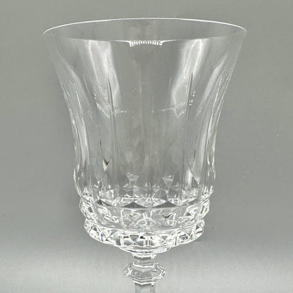 Vintage Val St Lambert GLENDALE Crystal 6 3/4” Water Goblet Signed /cb