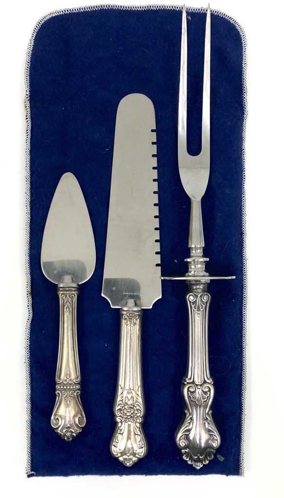 3pc Assorted Sterling Silver Serving Flatware ~ Web/ Whiting/ Wolfenden /b