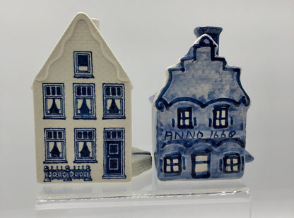 Holland Blue Delft House Ashtrays/ Trinket Holders /b